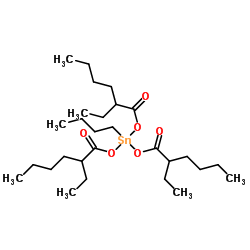 Butyltin tris(2-ethylhexanoate) structure