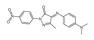 4-[[4-(Dimethylamino)phenyl]imino]-2,4-dihydro-5-methyl-2-(4-nitrophenyl)-3H-pyrazol-3-one结构式