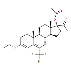 3-ethoxy-17-hydroxy-6-(trifluoromethyl)pregna-3,5-diene-20-one acetate picture