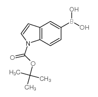 1-(tert-butoxycarbonyl)-1H-indole-5-boronic acid Structure