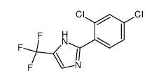 1H-IMIDAZOLE, 2-(2,4-DICHLOROPHENYL)-5-(TRIFLUOROMETHYL)- Structure