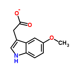 5-Methoxyindole-3-acetic acid structure