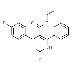 Ethyl 4-(4-fluorophenyl)-6-phenyl-2-thioxo-1,2,3,4-tetrahydro-5-pyrimidinecarboxylate picture