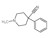 1-methyl-4-phenylpiperidine-4-carbonitrile Structure