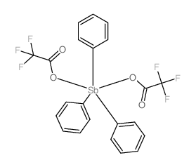 Antimony,triphenylbis(trifluoroacetato-kO)-, (TB-5-11)- (9CI) structure