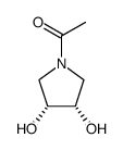 3,4-Pyrrolidinediol, 1-acetyl-, (3R,4S)-rel- (9CI) structure