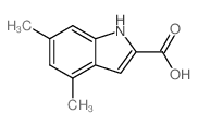 4,6-Dimethyl-1H-indole-2-carboxylic acid structure