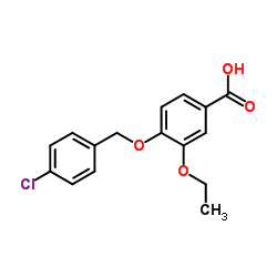 4-[(4-Chlorobenzyl)oxy]-3-ethoxybenzoic acid结构式