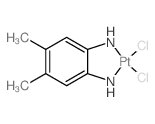 DICHLORO(4,5-DIMETHYL-o-PHENYLENE-DIAMMINE)PLATINUM(II) structure