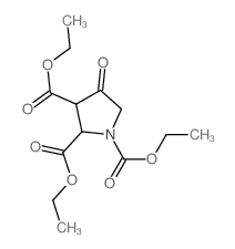 1,2,3-Pyrrolidinetricarboxylic acid, 4-oxo-, triethyl ester结构式