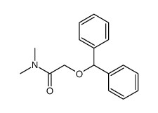 2-(Diphenylmethoxy)-N,N-dimethylacetamid结构式