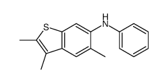 2,3,5-trimethyl-N-phenyl-1-benzothiophen-6-amine结构式