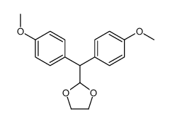 2-[bis(4-methoxyphenyl)methyl]-1,3-dioxolane Structure