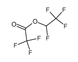 1,2,2,2-tetrafluoroethyl 2,2,2-trifluoroacetate Structure