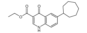 ethyl 6-cycloheptyl-4-oxo-1H-quinoline-3-carboxylate结构式