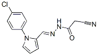 Acetic acid, cyano-, [[1-(4-chlorophenyl)-1H-pyrrol-2-yl]methylene]hydrazide (9CI) structure