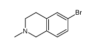 6-溴-2-甲基-1,2,3,4-四氢异喹啉结构式