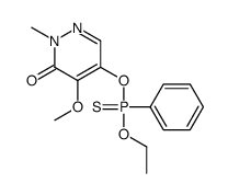 5-[ethoxy(phenyl)phosphinothioyl]oxy-4-methoxy-2-methylpyridazin-3-one Structure