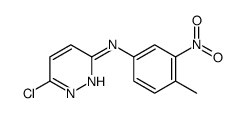 6-chloro-N-(4-methyl-3-nitrophenyl)pyridazin-3-amine结构式