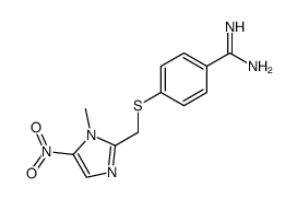 4-(1-methyl-5-nitro-1H-imidazol-2-ylmethylsulfanyl)-benzamidine Structure