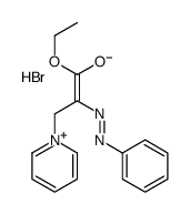 ethyl 2-(phenylhydrazinylidene)-3-pyridin-1-ium-1-ylpropanoate,bromide结构式