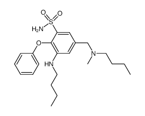 (3-n-butylamino-4-phenoxy-5-sulfamylbenzyl)-n-butylmethylamine Structure