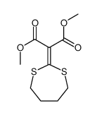 dimethyl 2-(1,3-dithiepan-2-ylidene)propanedioate结构式