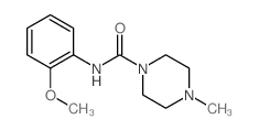 1-Piperazinecarboxamide,N-(2-methoxyphenyl)-4-methyl- Structure