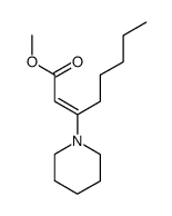 3-Piperidino-2-octensaeure-methylester结构式