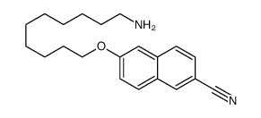 6-(10-aminodecoxy)naphthalene-2-carbonitrile结构式