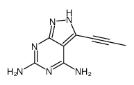 3-prop-1-ynyl-4,6-diaminopyrazolo[3,4-d]pyrimidine Structure