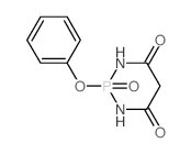 1,3,2-Diazaphosphorine-4,6(1H,5H)-dione,dihydro-2-phenoxy-, 2-oxide结构式