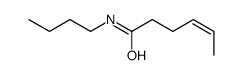 N-butylhex-4-enamide Structure