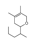 4,5-dimethyl-2-pentan-2-yl-3,6-dihydro-2H-pyran Structure