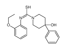 N-(2-ethoxyphenyl)-4-hydroxy-4-phenylpiperidine-1-carbothioamide结构式