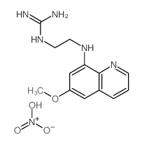 dihydroxy-oxo-azanium; 2-[2-[(6-methoxyquinolin-8-yl)amino]ethyl]guanidine结构式