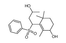 3-(3-hydroxy-1-(phenylsulfonyl)butyl)-2,4,4-trimethylcyclohex-2-enol Structure