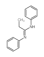 Propanimidamide,N,N'-diphenyl- Structure