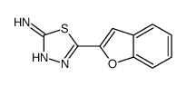 5-(1-benzofuran-2-yl)-1,3,4-thiadiazol-2-amine Structure