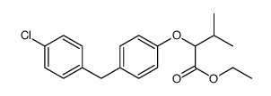 ethyl 2-[4-[(4-chlorophenyl)methyl]phenoxy]-3-methylbutanoate Structure