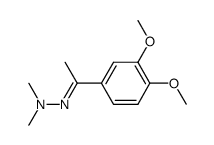 2-(1-(3,4-dimethoxyphenyl)ethylidene)-1,1-dimethylhydrazine Structure