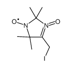 4-iodomethyl-2,2,5,5-tetramethyl-3-imidazoline-3-oxide-1-oxyl structure