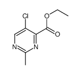 ethyl 5-chloro-2-methylpyrimidine-4-carboxylate结构式