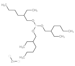 Phosphorous acid, tris (2-ethylhexyl) ester, complex with zinc chloride (1:1) Structure