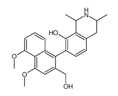 7-[2-(hydroxymethyl)-4,5-dimethoxynaphthalen-1-yl]-1,3-dimethyl-1,2,3,4-tetrahydroisoquinolin-8-ol Structure