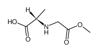 L-Alanine, N-(2-methoxy-2-oxoethyl)- (9CI) structure