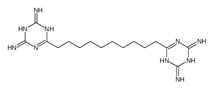 6,6'-(decane-1,10-diyl)bis(1,3,5-triazine-2,4-diamine) structure