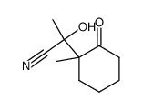 Cyclohexaneacetonitrile,-alpha--hydroxy--alpha-,1-dimethyl-2-oxo- Structure