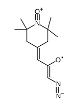 4-(3-diazo-2-oxopropylidene)-2,2,6,6-tetramethylpiperidine-1-oxyl结构式