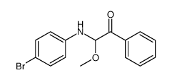 4-bromo-N-(α-methoxyphenacyl)aniline结构式